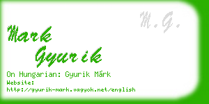 mark gyurik business card