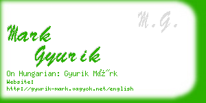 mark gyurik business card